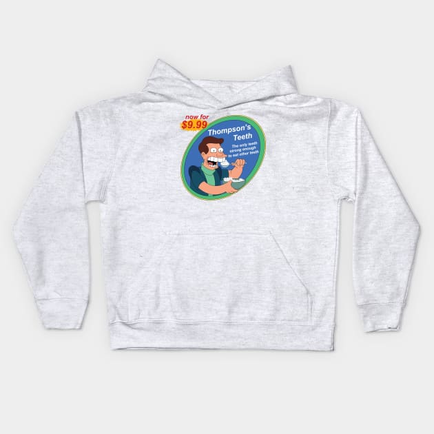 Thompson's Teeth Kids Hoodie by The Metafox Crew Shop